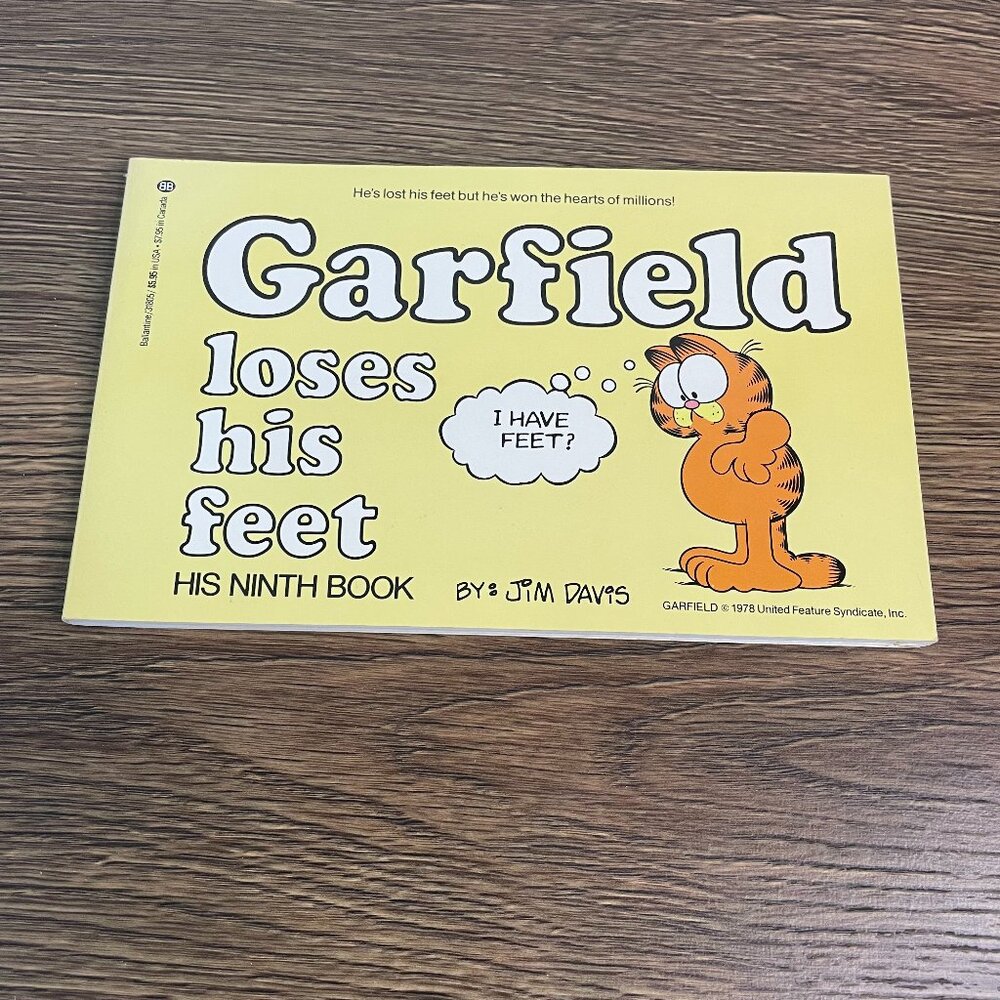 Vintage 1984 Garfield Loses His Feet Comic Book by Jim Davis Paperback